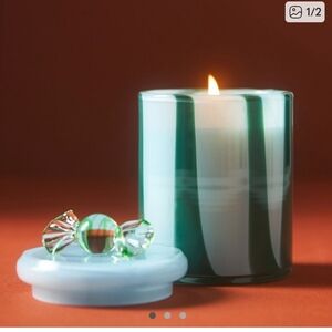 NEW Anthropologie Peppermint Stick Candle NEW